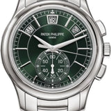 Patek Philippe Complications Flyback Chronograph Annual Calendar Stainless Steel Olive Green Dial | 5905/1A-001