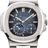 Patek Philippe Nautilus Moon Phases Stainless Steel Black Blue Dial | 5712/1A-001