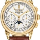 Patek Philippe Grand Complications Chronograph Perpetual Calendar Yellow Gold Silver Dial | 5270J-001