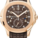 Patek Philippe Aquanaut Travel Time Rose Gold Brown Dial | 5164R-001