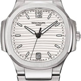 Patek Philippe Nautilus Ladies Stainless Steel Silver Opaline Dial | 7118/1A-010