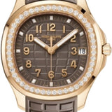 Patek Philippe Aquanaut Luce Rose Gold Taupe Grey-Brown Dial Diamond Bezel | 5268/200R-010