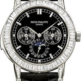 Patek Philippe 5073P-001 Complications Day-Date Annual Calendar 42 mm Moon Phase Black Index Platinum Diamond Set Automatic - 42mm