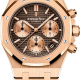 Audemars Piguet Royal Oak 41mm Selfwinding Chronograph Rose Gold Brown Dial Bracelet - 26239OR.OO.1220OR.02