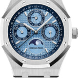 Audemars Piguet Royal Oak 41 mm Perpetual Calendar Switzerland Edition Platinum Ice Blue Dial - 26574PT.OO.1220PT.01