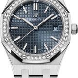 Audemars Piguet Royal Oak 34mm Stainless Steel Blue Dial Diamond Bezel | 77351ST.ZZ.1261ST.01