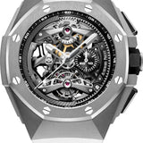 Audemars Piguet Royal Oak Concept Tourbillon 44 mm Chronograph Openworked Selfwinding Titanium Black White Rubber - 26587TI.OO.D010CA.01