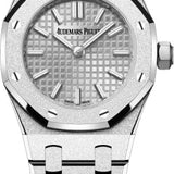 Audemars Piguet Royal Oak - 23mm - Mini Frosted Gold Quartz White Gold Dial | 67630BC.GG.1312BC.01