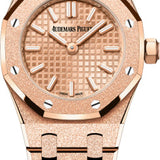 Audemars Piguet Royal Oak 23mm Mini Frosted Gold Quartz Pink Gold Dial | 67630OR.GG.1312OR.01