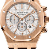 Audemars Piguet Royal Oak 41mm Chronograph Rose Gold Silver Dial - 26320OR.OO.1220OR.02