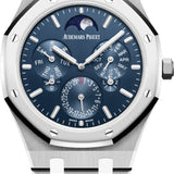 Audemars Piguet Royal Oak 41mm Perpetual Calendar Ultra-Thin Titanium Platinum Bezel Blue Dial - 26586IP.OO.1240IP.01