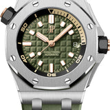 Audemars Piguet Royal Oak Offshore Diver 42mm Stainless Steel Green Dial 15720ST.OO.A052CA.01