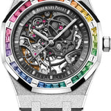 Audemars Piguet Royal Oak 41mm Frosted White Gold Double Balance Whee