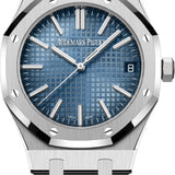 Audemars Piguet Royal Oak 41mm Selfwinding White Gold Light Blue Baguette-cut Diamond Dial - 15510BC.OO.1320BC.01