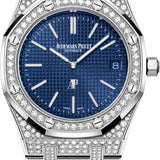 Audemars Piguet Royal Oak "Jumbo" Extra-Thin 39 mm White Gold/Diamond Blue Dial - 16202BC.ZZ.1241BC.02