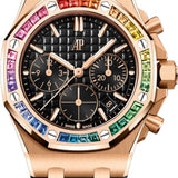 Audemars Piguet Offshore 37 mm Chronograph Pink Rose Gold Rainbow Black Dial - 26236OR.YY.D002CA.01