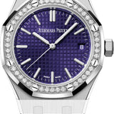 Audemars Piguet Royal Oak 37mm - White Gold Diamond Bezel Purple Dial - 15551BC.ZZ.1356BC.02