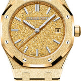 Audemars Piguet Royal Oak 34 mm Frosted Gold Selfwinding Yellow Gold Crystal Sand Dial | 77450BA.GG.1361BA.01