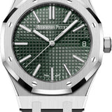 Audemars Piguet Royal Oak 41mm Stainless Steel Green Dial Watch - 15510ST.OO.1320ST.09