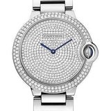 Cartier Ballon Bleu de Cartier Watch - Medium White Gold Diamond Case - Diamond Paved Dial - WE902045